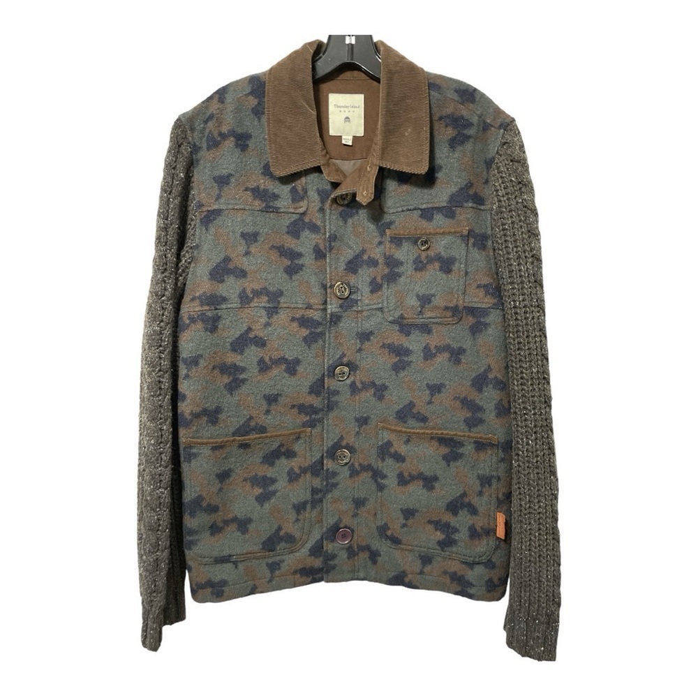 Thursday Island Beau wool blend Camouflage jacket size XL